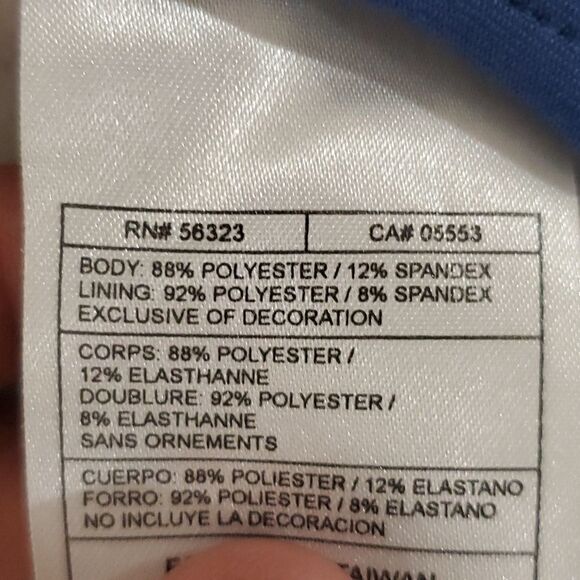 Nike medium blue and teal dri-fit athletic tank top - Picture 6 of 6